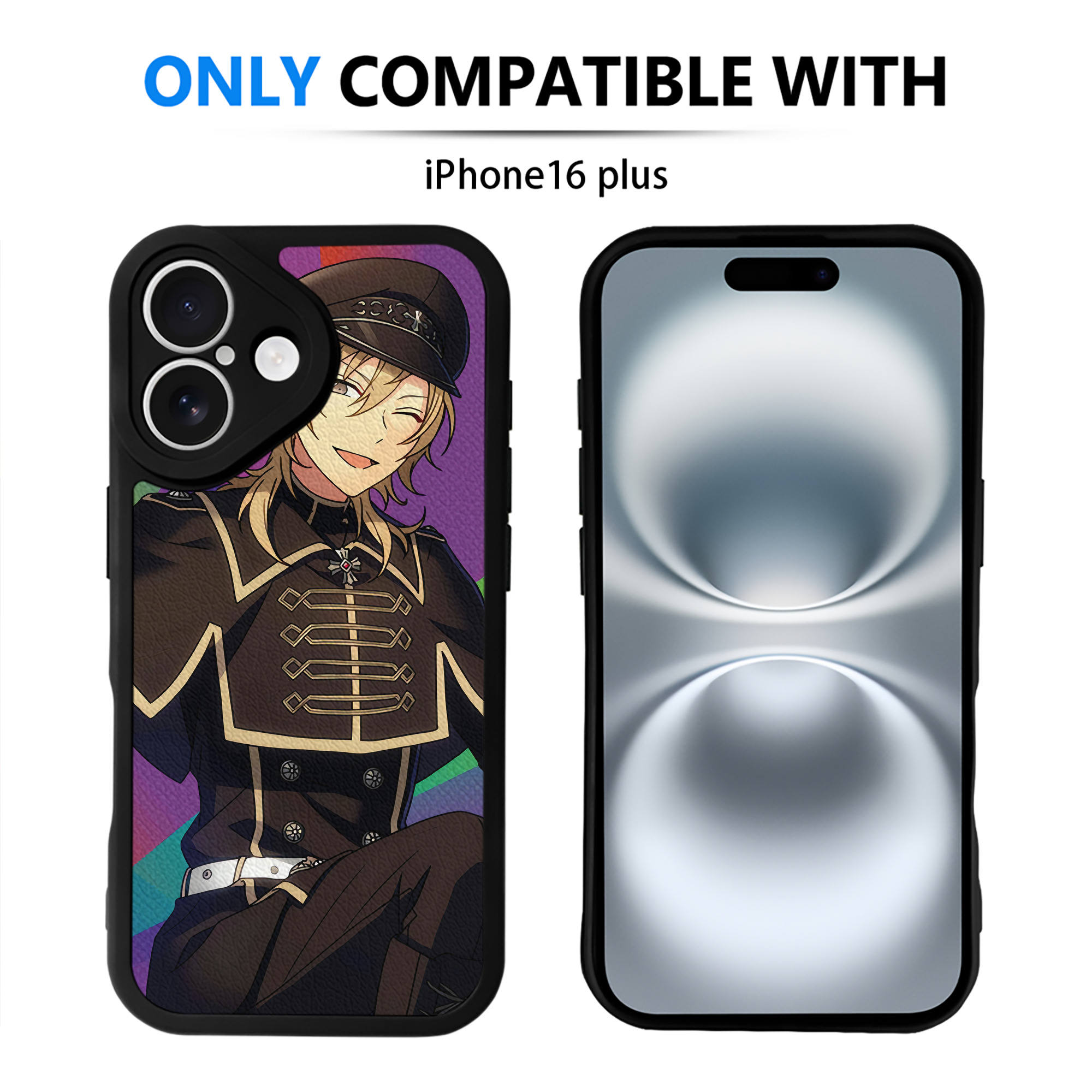 （画像用） あんさんぶるスターズ! Ensemble Stars 【iPhone 16シリーズ対応】シリコンスマホケース（レザー調） 材質：シリコン